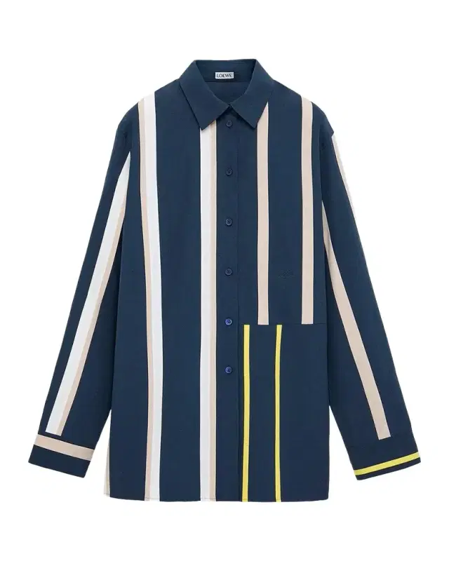 Loewe Stripe Paneled Button-Down Shirt