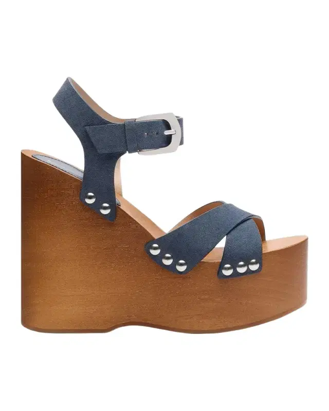 Stuart Weitzman 130mm Kate Suede Clog Sandals