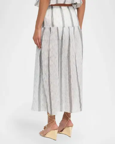 Ulla Johnson Almia Striped Midi Skirt Coverup | Thumbnail 3 Ulla Johnson Almia Striped Midi Skirt Coverup | Thumbnail 3