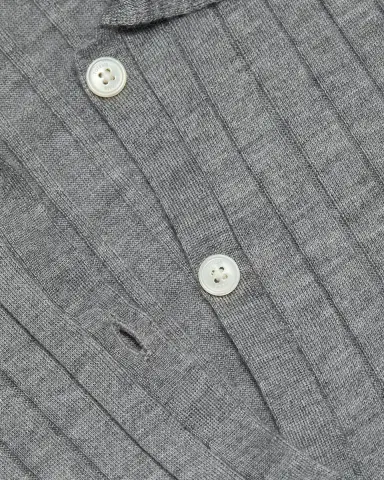 TOTEME Ribbed Cashmere Silk Polo Shirt | Thumbnail 6 TOTEME Ribbed Cashmere Silk Polo Shirt | Thumbnail 6
