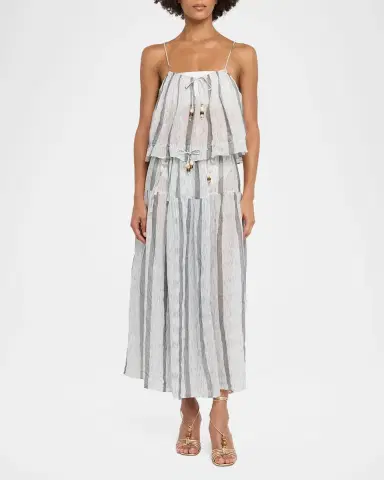Ulla Johnson Cara Striped Coverup Top | Thumbnail 2 Ulla Johnson Cara Striped Coverup Top | Thumbnail 2