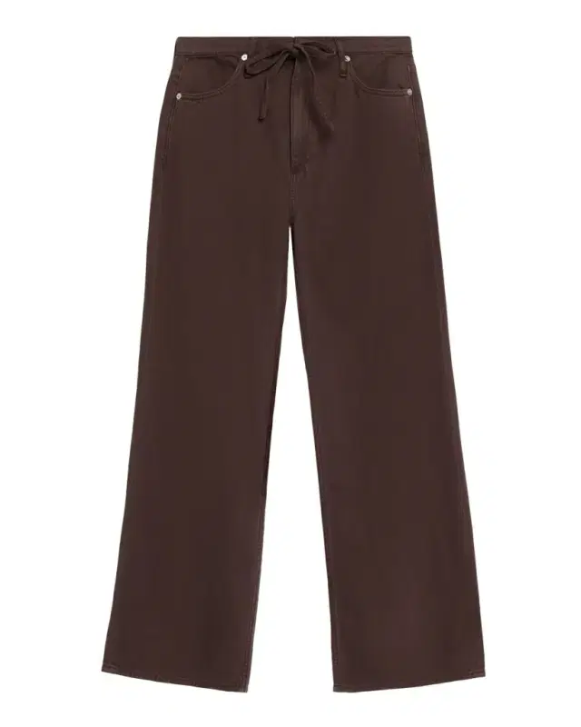 rag & bone Featherweight Phoebe Drawstring Wide-Leg Jeans