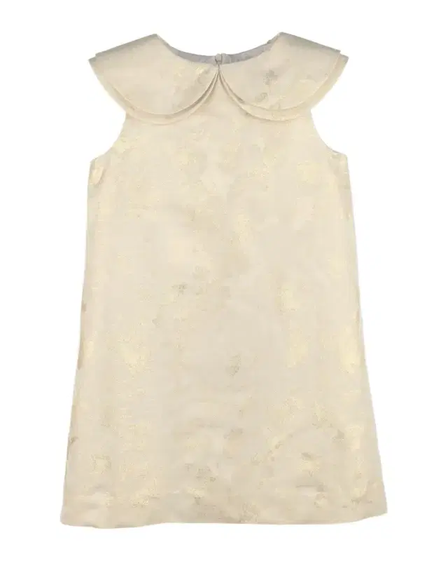 Luli & Me Girl 's Golden Flowers Sleeveless Shift Dress, Size 4-6
