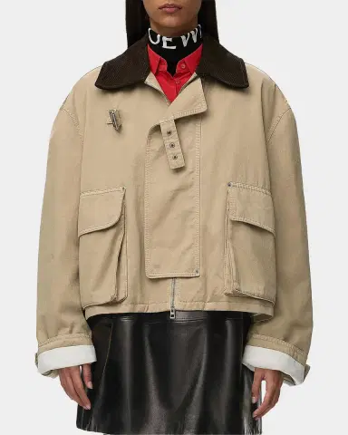 Loewe Corduroy-Collar Utility Jacket | Thumbnail 4 Loewe Corduroy-Collar Utility Jacket | Thumbnail 4