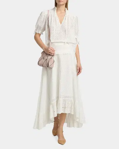 Ulla Johnson Violetta Cotton Eyelet Maxi Skirt | Thumbnail 2 Ulla Johnson Violetta Cotton Eyelet Maxi Skirt | Thumbnail 2