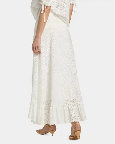 Ulla Johnson Violetta Cotton Eyelet Maxi Skirt | Thumbnail 3 Ulla Johnson Violetta Cotton Eyelet Maxi Skirt | Thumbnail 3