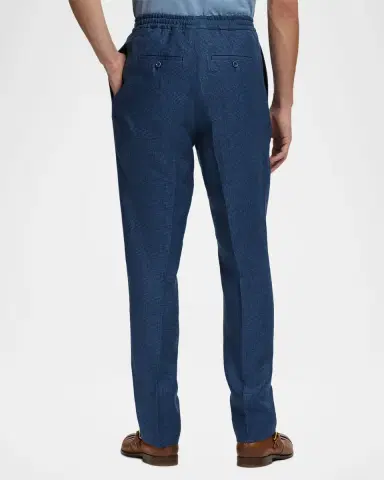 Ralph Lauren Purple Label Men's Gregory Linen Twill Straight-Fit Trousers | Thumbnail 3