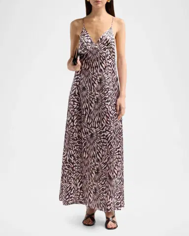 Ulla Johnson Oriana Sleeveless Open-Back Satin Dress | Thumbnail 2 Ulla Johnson Oriana Sleeveless Open-Back Satin Dress | Thumbnail 2