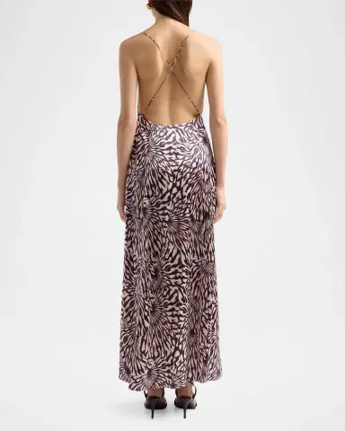 Ulla Johnson Oriana Sleeveless Open-Back Satin Dress | Thumbnail 3 Ulla Johnson Oriana Sleeveless Open-Back Satin Dress | Thumbnail 3