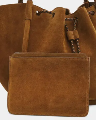 Proenza Schouler Large Ruched Suede Tote Bag | Thumbnail 6