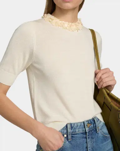 Ulla Johnson Jude Embellished Merino Sweater | Thumbnail 5