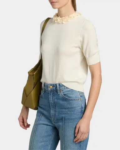 Ulla Johnson Jude Embellished Merino Sweater | Thumbnail 6