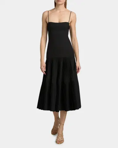 Ulla Johnson Matilda Wool Drop-Waist Midi Dress | Thumbnail 2