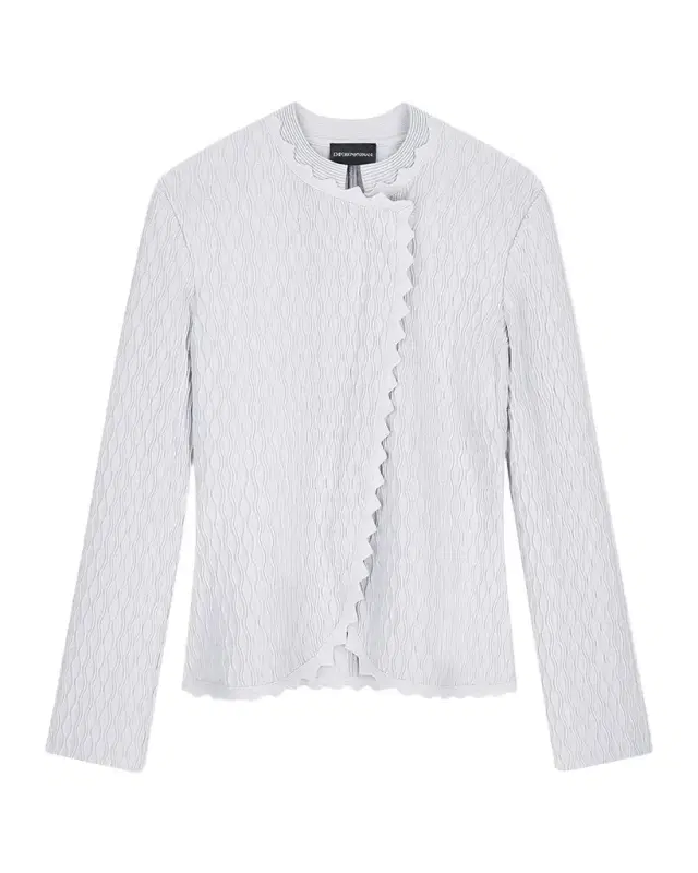 Emporio Armani Wavy Textured Double Ottoman Blazer