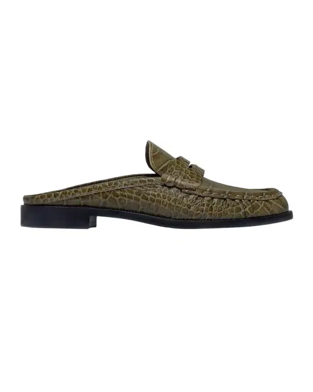 Bernardo Tilda Leather Penny Loafer Mules