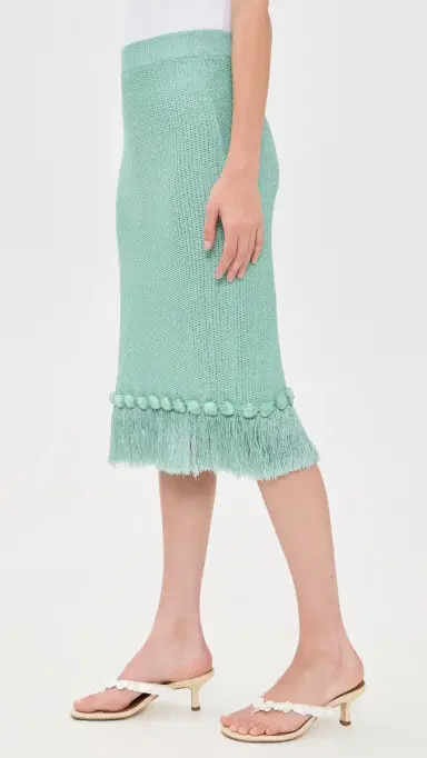 The Wolf Gang Casilda Midi Skirt eafoam | Thumbnail 5