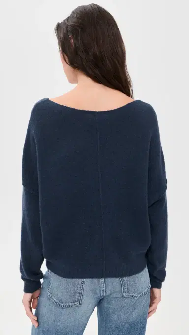 American Vintage Damsville Pullover Navy Blue Chine Noir M/L | Thumbnail 3