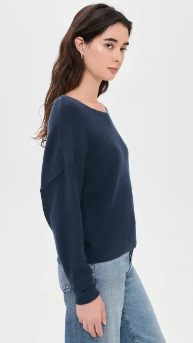 American Vintage Damsville Pullover Navy Blue Chine Noir M/L | Thumbnail 4