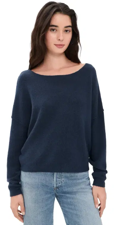 American Vintage Damsville Pullover Navy Blue Chine Noir M/L | Thumbnail 1