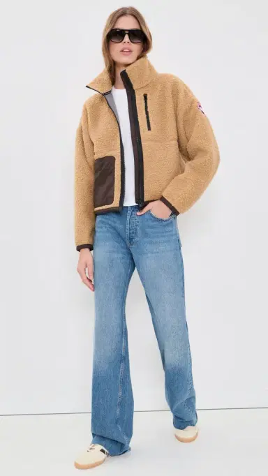 Canada Goose imcoe Fleece Jacket Ecru Beige | Thumbnail 5 Canada Goose imcoe Fleece Jacket Ecru Beige | Thumbnail 5