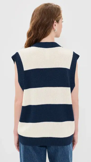 Adidas Golf Originals Oversized Vest night indigo/chalk white | Thumbnail 3