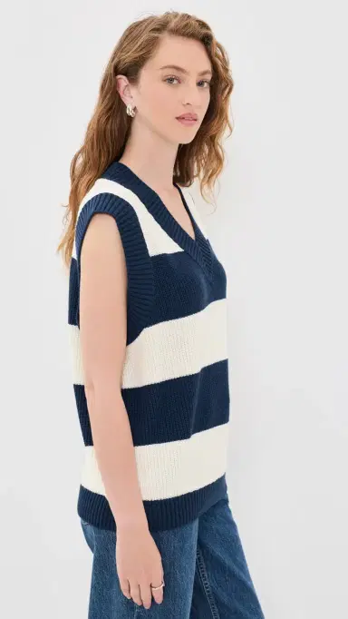 Adidas Golf Originals Oversized Vest night indigo/chalk white | Thumbnail 4