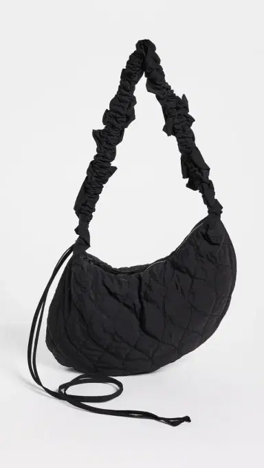 Damson Madder Embroidered Rose Ruched Kidney Bag | Thumbnail 2 Damson Madder Embroidered Rose Ruched Kidney Bag | Thumbnail 2