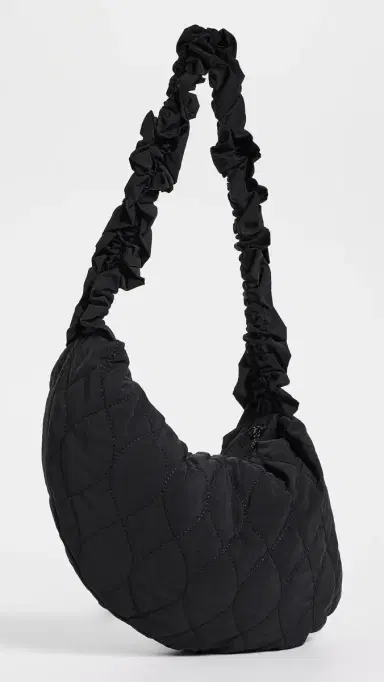 Damson Madder Embroidered Rose Ruched Kidney Bag | Thumbnail 4 Damson Madder Embroidered Rose Ruched Kidney Bag | Thumbnail 4