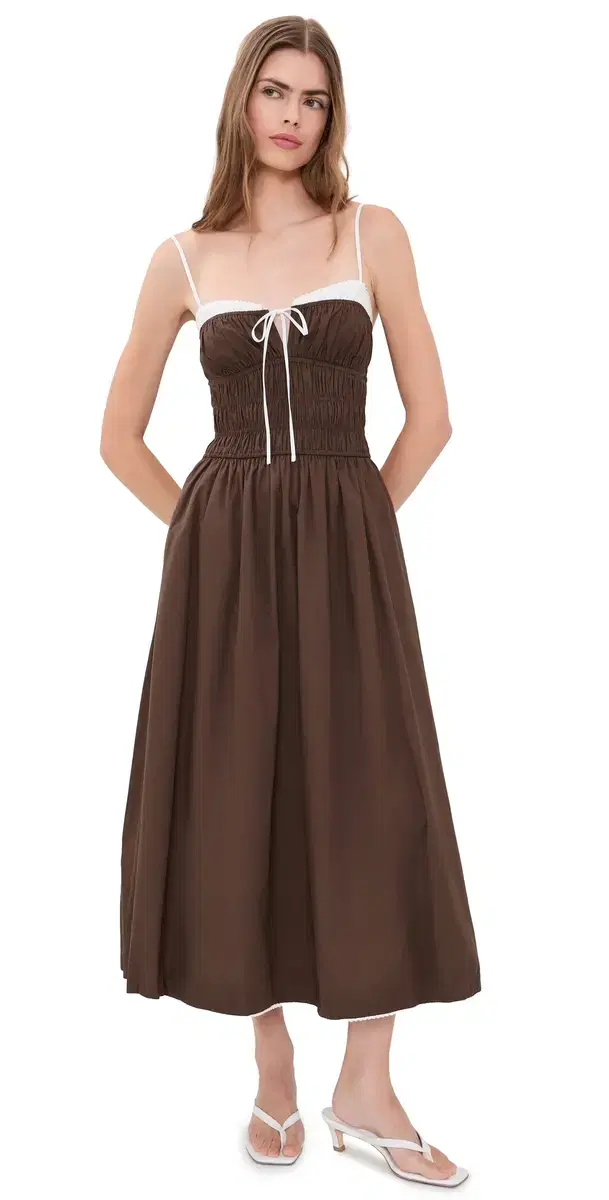 NIA Thomas Midi Dress Coffee