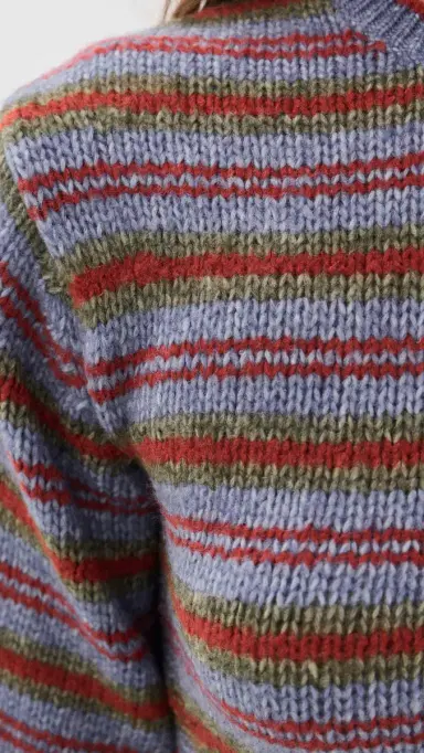 Proenza Schouler White Label Dana tripe weater Periwinkle tripe | Thumbnail 6 Proenza Schouler White Label Dana tripe weater Periwinkle tripe | Thumbnail 6
