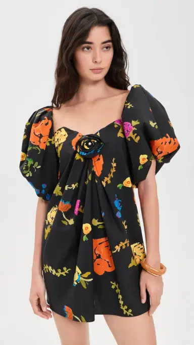 CAROLINE CONSTAS Rylin Mini Dress Black ulti | Thumbnail 2 CAROLINE CONSTAS Rylin Mini Dress Black ulti | Thumbnail 2