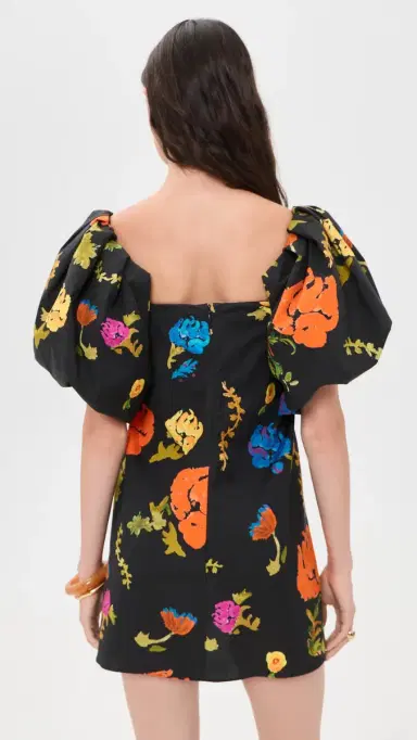 CAROLINE CONSTAS Rylin Mini Dress Black ulti | Thumbnail 3 CAROLINE CONSTAS Rylin Mini Dress Black ulti | Thumbnail 3