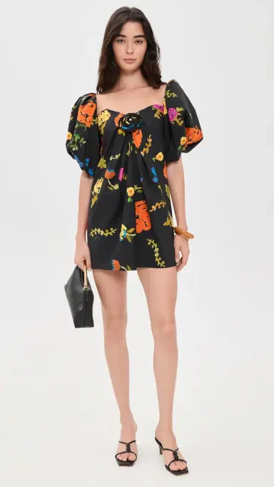 CAROLINE CONSTAS Rylin Mini Dress Black ulti | Thumbnail 5 CAROLINE CONSTAS Rylin Mini Dress Black ulti | Thumbnail 5