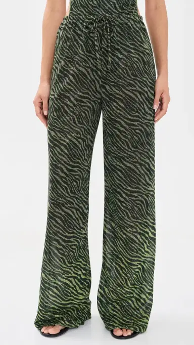 Oseree Animalier Long Pants Green Black | Thumbnail 2
