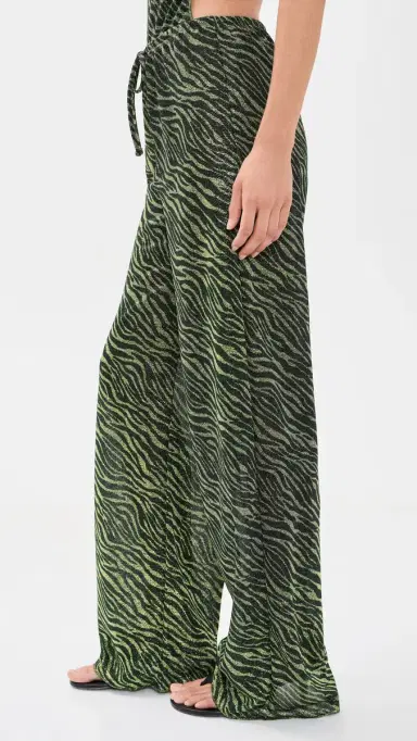 Oseree Animalier Long Pants Green Black | Thumbnail 4