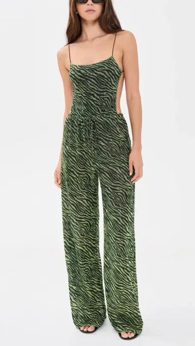 Oseree Animalier Long Pants Green Black | Thumbnail 5