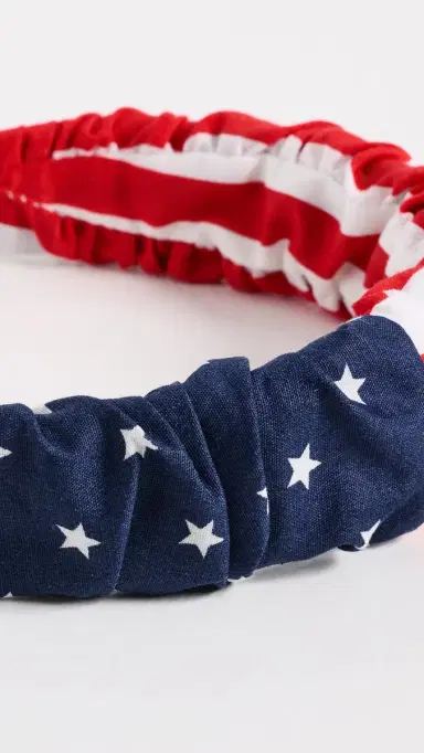 Lele Sadoughi Kelly Stars and Stripes Headband | Thumbnail 4