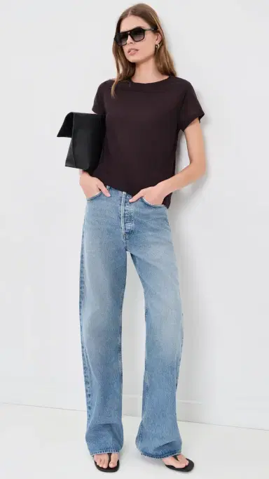 AGOLDE Long Line Adine Tee Ristretto | Thumbnail 5 AGOLDE Long Line Adine Tee Ristretto | Thumbnail 5