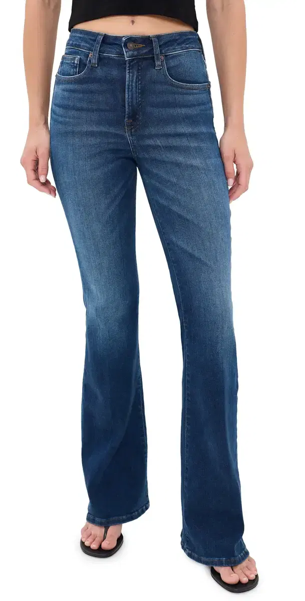 Good American Soft Tech Flare Good Legs Jeans Indigo33
