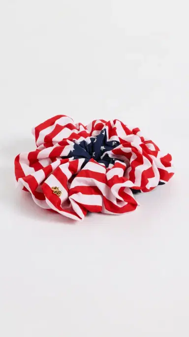 Lele Sadoughi Rommy Stars and Stripes Scrunchie | Thumbnail 2