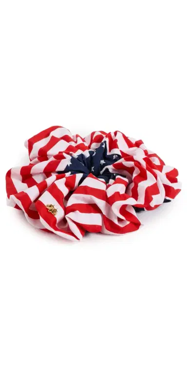 Lele Sadoughi Rommy Stars and Stripes Scrunchie | Thumbnail 1