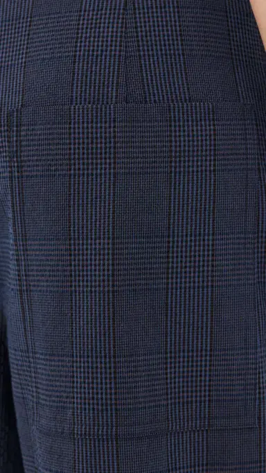 Tibi Menswear Crepon Stella Full Length Pants Navy Multi | Thumbnail 6