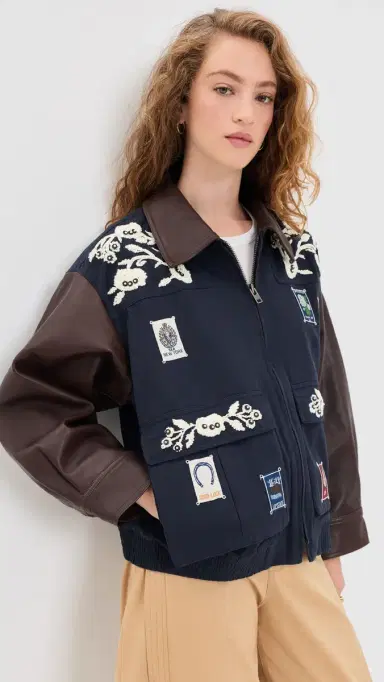 Sea Georgie Sportswear Embroidered Jacket Navy | Thumbnail 2 Sea Georgie Sportswear Embroidered Jacket Navy | Thumbnail 2