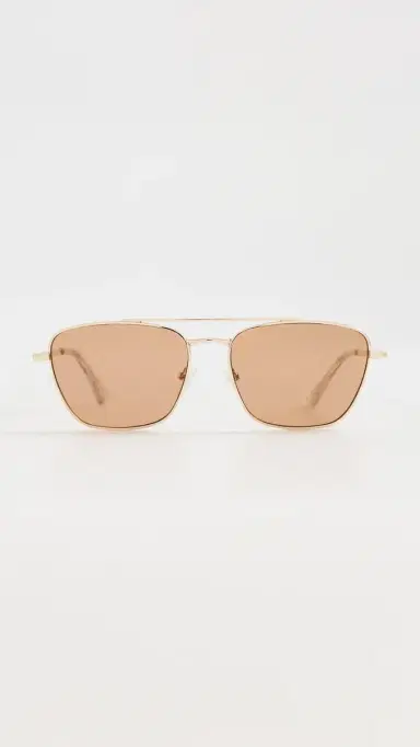 Le Specs Diametric II Sunglasses Bright Gold One Size | Thumbnail 2