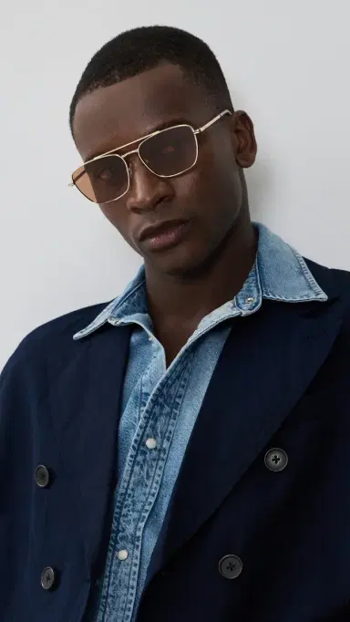 Le Specs Diametric II Sunglasses Bright Gold One Size | Thumbnail 4