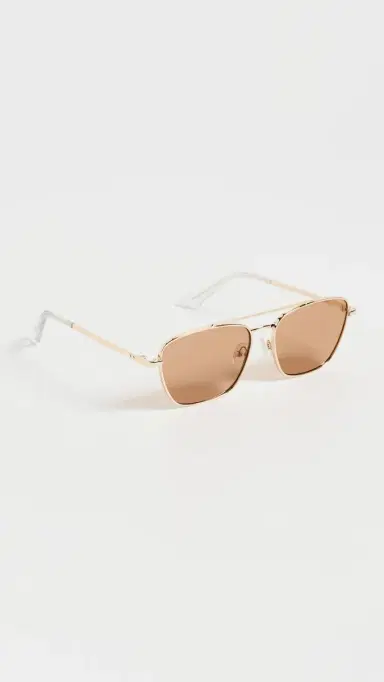 Le Specs Diametric II Sunglasses Bright Gold One Size | Thumbnail 5