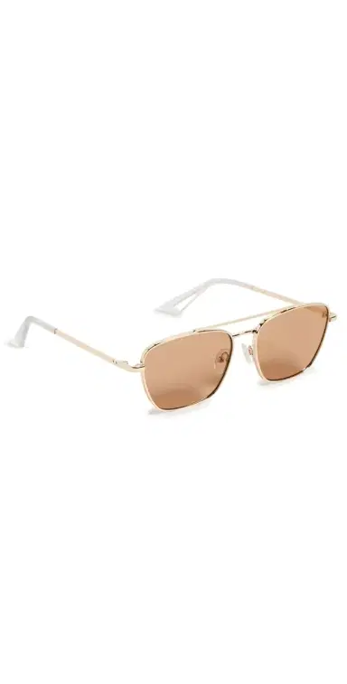 Le Specs Diametric II Sunglasses Bright Gold One Size | Thumbnail 1