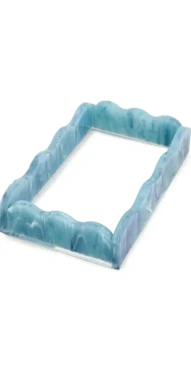 Tizo Design Lucite Marbleized Guest Towel Tray | Thumbnail 1