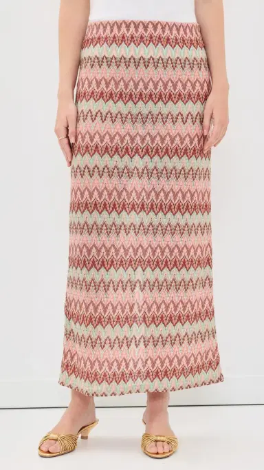 Hill House Home The Zoey Maxi Skirt Pink ulti | Thumbnail 2