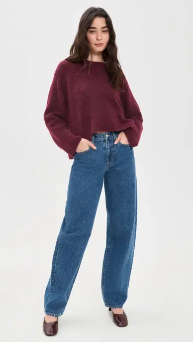 American Vintage Vitow Sweater Grenat Chine Grench | Thumbnail 5